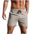 thumbnail image 1 of YLSDY Men's Running Athletic Shorts 5 Inch Summer Gym Workout Shorts Fitted Exercise Hiking Shorts with Pockets Khaki M, 1 of 7