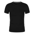 thumbnail image 1 of YLSDY Men's Short Sleeve Workout T-Shirt Quick Dry Stretch Athletic Running Tops Tee Lightweight Casual Performance Shirts Black XXXL, 1 of 5