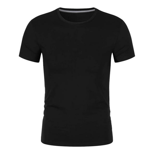 YLSDY Men's Short Sleeve Workout T-Shirt Quick Dry Stretch Athletic Running Tops Tee Lightweight Casual Performance Shirts Black XXXL