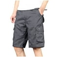 thumbnail image 1 of YLSDY Men's Shorts Casual Cargo Shorts Relaxed Fit Casual Work Shorts Outdoor Hiking Pants with Multi Pockets Gray S, 1 of 9