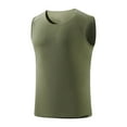 thumbnail image 1 of YLSDY Men's Sleeveless Workout Swim Shirt Quick Dry Athletic Running Gym Muscle Beach Tank Top Cut Off Undershirts Vest Army Green XXL, 1 of 8