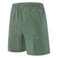 thumbnail image 1 of YLSDY Men's Sports Running Shorts Bike Shorts Loose-fit Cycling Bicycle Lightweight Short Pants with Zipper Pockets Army Green XXXL, 1 of 5