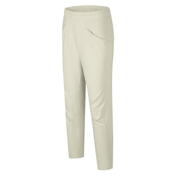 YLSDY Men's Spring and Summer Long Pants Outdoor Flowy 2025 Fashion Casual Stretchy High Waist Pants Lounge Slim Fit Pants Beige XXXXL
