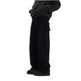 thumbnail image 1 of YLSDY Men's Streetwear Baggy Cargo Pants Multi-Pocket Hip Hop Trousers Straight Wide Leg Oversized Pants Black M, 1 of 2