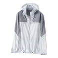 thumbnail image 1 of YLSDY Men's Sun Protection Coat UPF 50+ Lightweight Jacket Full Zip Hoodie Long Sleeve Hiking Fishing Sun Shirts with Pockets Gray XXXL, 1 of 3