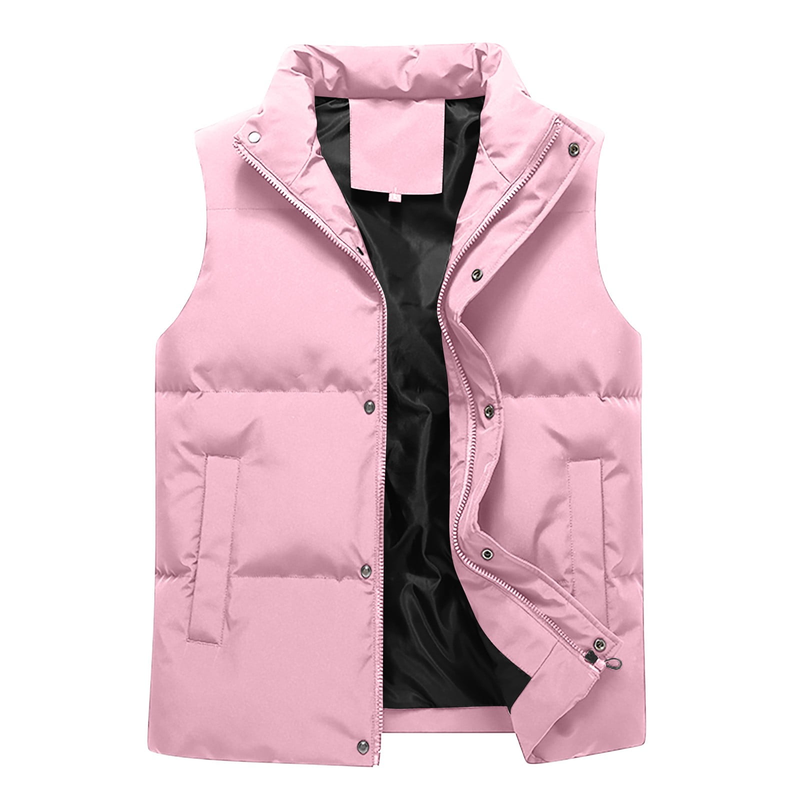 トップス old joe WARM UP VEST Men Puffer Waistcoat Winter Hooded Body Warm Shiny Quilted