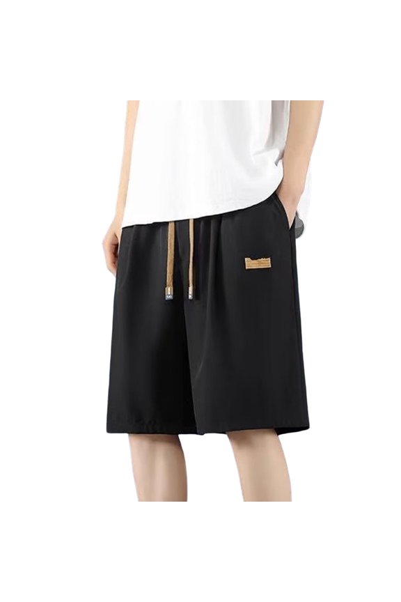 Men's Workout Shorts 5 Inch Quick Dry Running Gear Ice Silk Lightweight Training Athletic Short Pants with Pockets 2025 Black XL