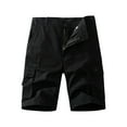 thumbnail image 1 of YLSDY Mens Cargo Shorts Plus Size Zipper Outdoor Casual Short Pants with Multiple Pockets Regular Flowy Work Shorts Black M, 1 of 5