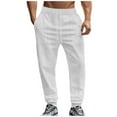 thumbnail image 1 of YLSDY Mens Cargo Tactical Pants with Pockets Athletic Sweatpants High Waisted Drawstring Athletic Jogger Pants White XXXL, 1 of 9