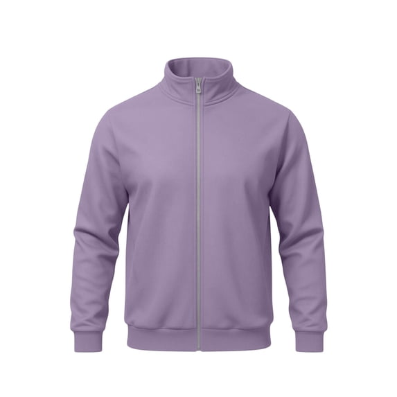 YLSDY Mens Casual Track Jacket Full Zip Loose Fit Athletic Coat Long Sleeve Fall Winter Daily Outerwear Pink XXL