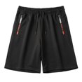 thumbnail image 1 of YLSDY Mens Cotton Linen Shorts Shorts Waist Athletic Shorts Summer Quick Dry Beach Gym Workout Running Casual Shorts Black XXXL, 1 of 5
