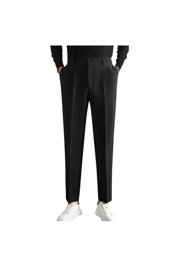 juniors black dress pants Men's Thomas Long Sleeve Double-Breasted Button Up Shirt – Leyoma main image 1