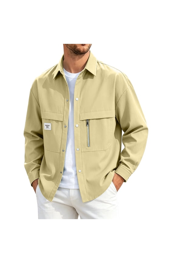 Mens Half Zip Hooded Sports Jacket Men Short Outer Coat, Zip Side Pockets Thumb Hole Cuffs for Gym Training Jogging Yellow XXXL