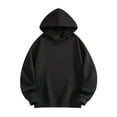 thumbnail image 1 of YLSDY Mens Long Sleeve Hoodie Oversized Pullover Hooded Sweatshirt Fall Fashion Plus Size Hoodies with Pocket Black L, 1 of 4