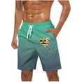 thumbnail image 1 of YLSDY Mens Plus Size Swim Trunks Bee Festival Print Summer Beach Vacation Casual Bermuda Shorts Quick Dry Board Shorts Loose Comfy Resort Pant Mint Green XXXXXL, 1 of 5