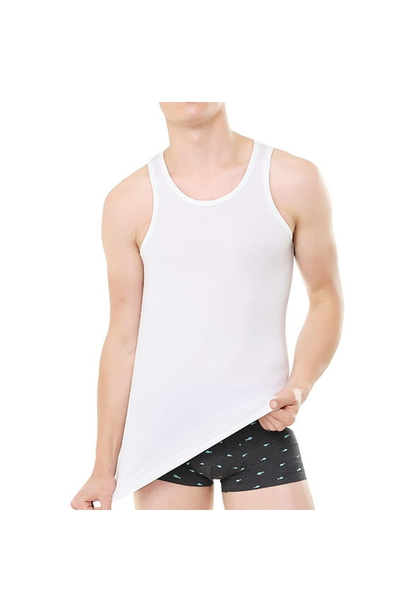 Mens Slimming Body Shaper Compression Tank Top Vest Shirt Abs Shapewear Sleeveless Crew Neck Muscle Shirts White XXL