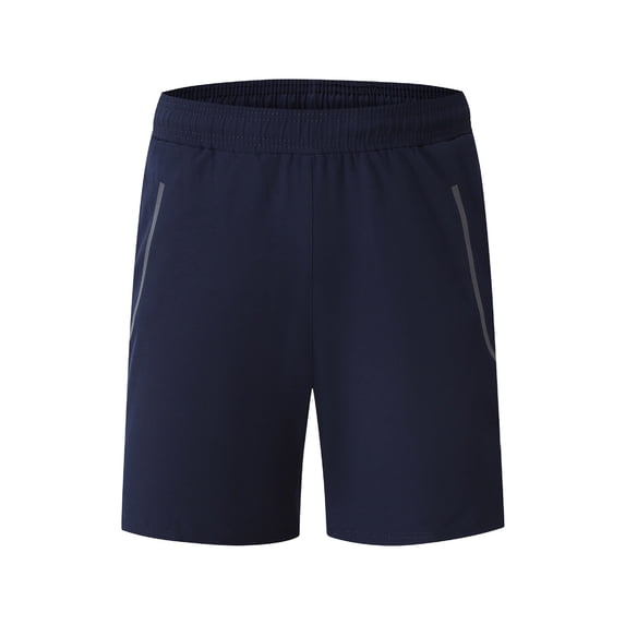 YLSDY Mens Summer Athletic Running Shorts Quick Dry Workout Lightweight Sports Gym Hiking Tennis Short Pants with Pockets Dark Blue XL