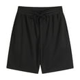 thumbnail image 1 of YLSDY Mens Summer Lightweight Shorts Plus Size Outdoor Casual Beach Short Pants Pleated Front Flowy Trousers Black M, 1 of 9