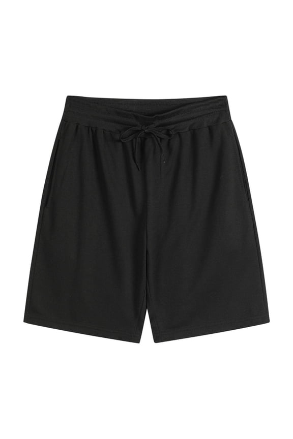 Mens Summer Lightweight Shorts Plus Size Outdoor Casual Beach Short Pants Pleated Front Flowy Trousers Black XXXL