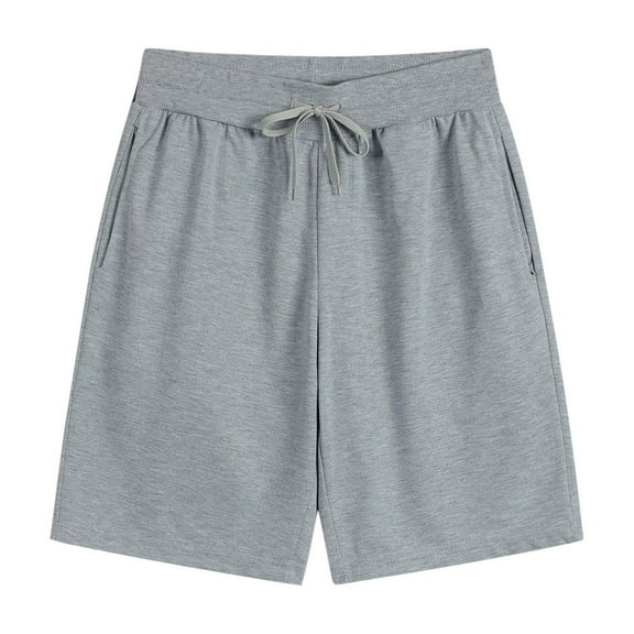 YLSDY Mens Summer Lightweight Shorts Plus Size Outdoor Casual Beach Short Pants Pleated Front Flowy Trousers Gray XXL