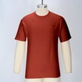 thumbnail image 1 of YLSDY Mens T-Shirts Cotton Short Sleeve Pocket Tee Shirt Casual Crew Neck Moisture Wicking Soft Basic T Shirts Wine XL, 1 of 9