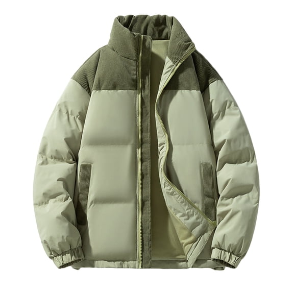 YLSDY Mens Winter Down Puffer Jacket Lightweight Down Jacket Windproof Puffer Jacket Men Puffer Jacket Down Green XXL