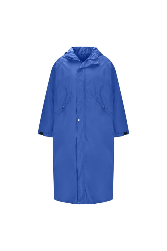 Multi-Functional Cape Hooded Raincoat Suitable for Outdoor Camping and Hiking, Suitable for Both Men and Women Blue L