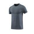thumbnail image 1 of YLSDY New summer arrivals Men's T-Shirts Soft Lightweight Short Sleeve Tee, Crew Neck Moisture Wicking Shirt for Casual Running Workout Tops Gray XL, 1 of 4