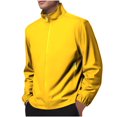 thumbnail image 1 of YLSDY Rain Jacket Zip Up Coat for Men Women adult with Pocket Casual Durable Outdoor Ventures Windbreaker Raincoat Yellow XXXL, 1 of 9