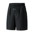 thumbnail image 1 of YLSDY Fashion Men's Quick Dry Swim Trunks with Zipper Pockets Beach Shorts Bathing Suits for Men - Mesh Liner Shorts Black XXXL, 1 of 8