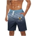thumbnail image 1 of YLSDY Rollbacks Mens Bee Festival Print Board Shorts 11 Inch Inseam with Pockets Drawstring High Waisted Swimming Trunks Casual Baggy Beach Shorts Navy XXL, 1 of 5