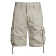 thumbnail image 1 of YLSDY Fashion Cargo Shorts for Men with 6 Pockets Relaxed Fit Golf Shorts Button Classic Elastic Waist Hiking Shorts Summer Baggy Jorts Beige XXL, 1 of 8