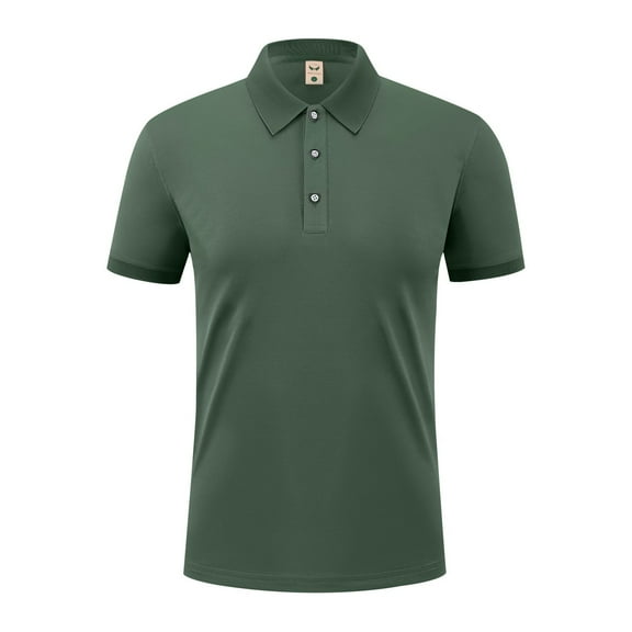YLSDY Fashion Tshirts Shirts for Men Solid Color Casual Blouse Clothing Turndown Collar Sleeved Tops Blouse Comfort Button Collared Shirts Army Green L