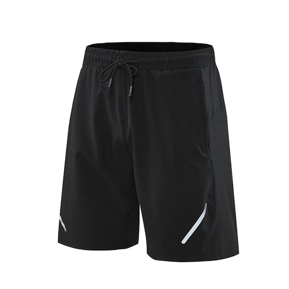 YLSDY Shorts for Men 2025 Gym Athletic Workout Pockets Shorts Quick Dry Drawstring Elastic Waist Fitness Sport Shorts Black L