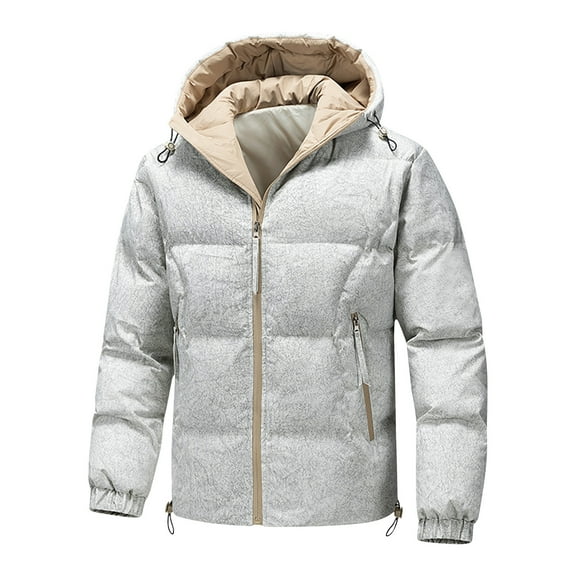 YLSDY Solid Color Hooded Zipper Pocket Jacket Casual Outdoor Lightweight Comfort Long Sleeve Men’s Coat Summer Daily Wear Beige XXXXL