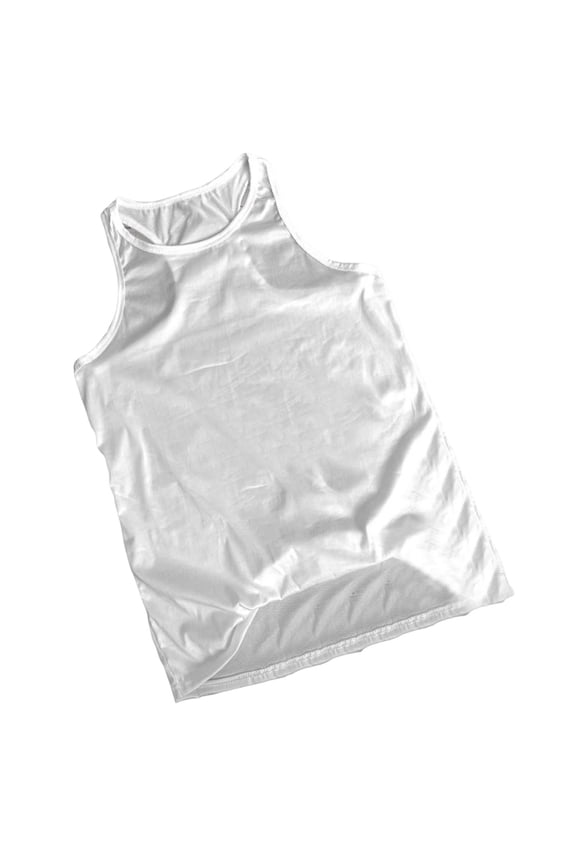 Stringer Tank Tops Men Workout Compression Mucsle Sleeveless Undershirts Comfy Basketball Running Black Athletic Tops White XXL