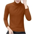 thumbnail image 1 of YLSDY Sweaters for Men Slim Fit Turtleneck Knitted Pullover Tops Winter Warm Basic Tops Plus Size Sweatshirts Soild Sweater Brown L, 1 of 9