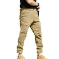 thumbnail image 1 of YLSDY Tactical Cargo Pants for Men Outdoor Waterproof Quick Dry Hikking Pants Baggy Ripstop Work Overalls Multi Pocket Trousers Khaki XXXXXL, 1 of 9