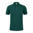 thumbnail image 1 of YLSDY Tshirts Shirts for Men Solid Color Casual Blouse Clothing Turndown Collar Sleeved Tops Blouse Comfort Button Collared Shirts Green XXXXL, 1 of 7