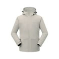 thumbnail image 1 of YLSDY Wind Breaker Jackets Mens Fashion Lightweight Zip up Rain Coats with Pockets Solid Hiking Outdoor Windbreaker White XL, 1 of 9