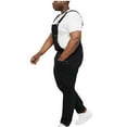 thumbnail image 1 of YLSDY Women's Denim Overalls Adjustable Straps Bib Dungarees Baggy Boyfriend Oversized Loose Fit Straight Leg Long Pants Jumpsuits with Pockets Black XXL, 1 of 9