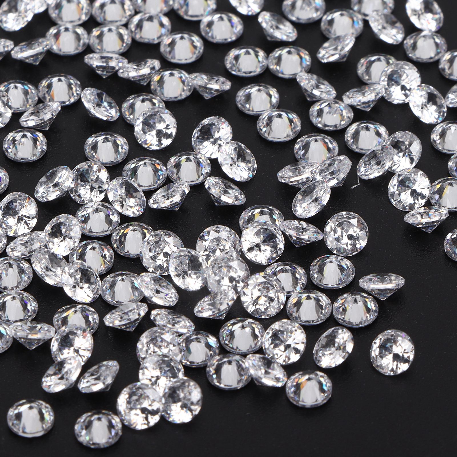 YLSHRF 200pcs Fake Diamonds 4mm Clear Crystals Acrylic Gems for Wedding,  Party, Jewelry & Crafts Decor 