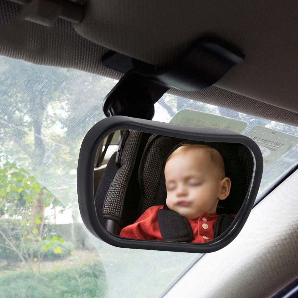 YLSHRF Tebru Adjustable Baby Car Mirror with Clear Reflection, Black