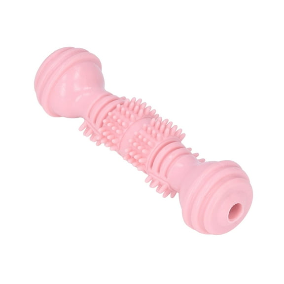 YLSHRF 5.7in Dog Chew Toys Toothbrush Puppy Teeth Chew Toys Doggy Brushing Stick Pink
