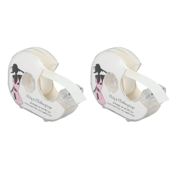 YLSHRF Clothing Tape Double Sided,2pcs Dress Tape Double Sided Transparent Fabric Fixing Clothing Tape For Neckline Cardigan Dress Cuffs Scarf ,Fabric Tape