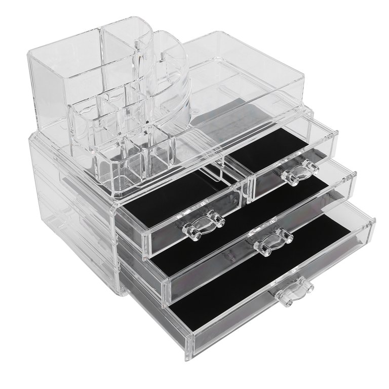 Clear Cosmetic Storage Box, 1pc Multifunctional Makeup Organizer