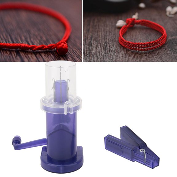 YLSHRF DIY Household Hand Spool Knitter Hand-operated Knitting Machine Craft Bracelet Weave Tool, Woven Wire Machine,Hand Knitting Machine