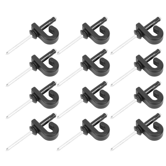 YLSHRF J Shape Hook,Rivet Set,Dugout Plastic J Shape Hook Tail Deck Elastic Rope Hanging Buckle Aluminium Rivet Set