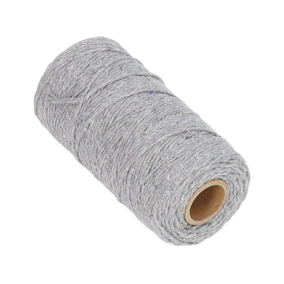 YLSHRF Macrame Cord 2mm Soft Thick Odorless Recycled Cotton Macrame Rope for DIY Tassel Crafts Gardening Home Decoration,Macrame Cord,Macrame Supplies