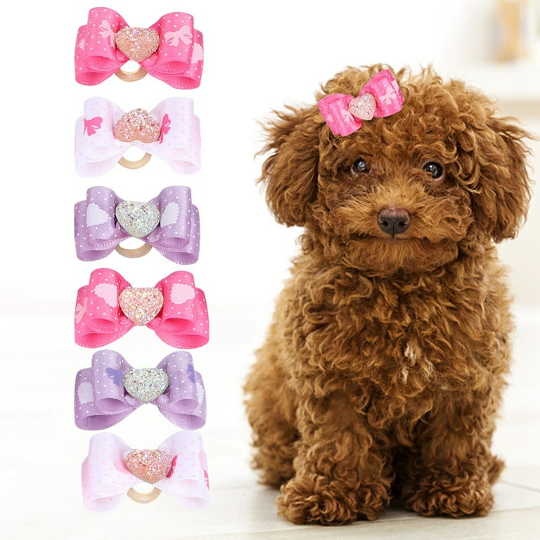 Dog grooming bows and bandanas on sale